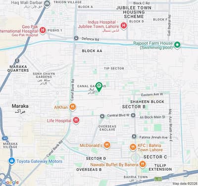 8 MARLA NEXT TO CORNER BUILDER LOCATION PLOT AVAILABLE FOR SALE IN CANAL GARDEN NEAR BAHRIA TOWN LAHORE