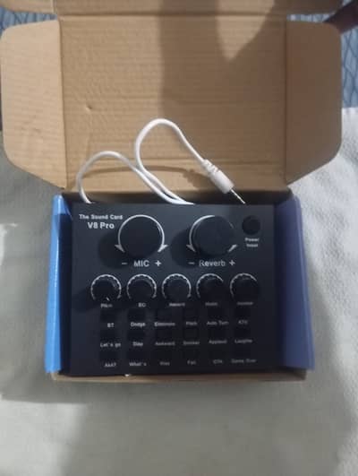 V8 pro sound card (recording,podcast)