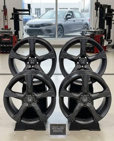18" Honda Civic Alloy's Set (Matte Shark Gray) USA/UK Varient Wheel's