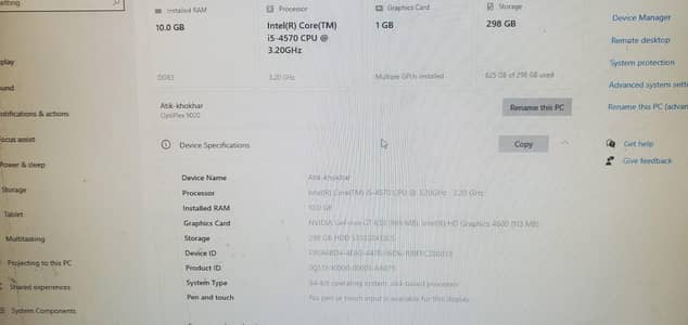 Dell i5 4th Gen 2 Pcs with 2 monitors