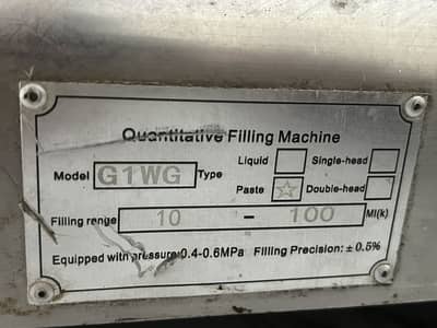 Liquid filling machine 10ml to 100ml
