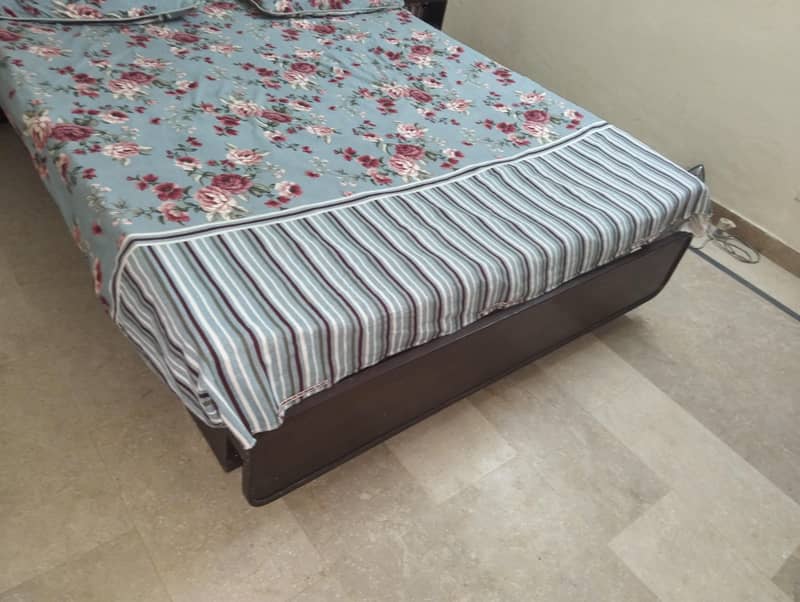 double bed with side table 1