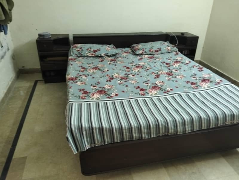 double bed with side table 3