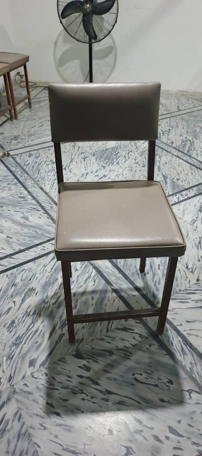 Iron Frame Foam filled Raxine chairs