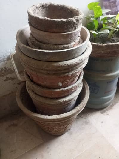 Urgent sale 9-10 Plant pots different sizes