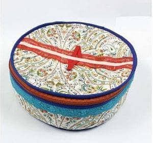 Zipper Roti Cover Cotton Zip Roti Box Basket Zipper Cover