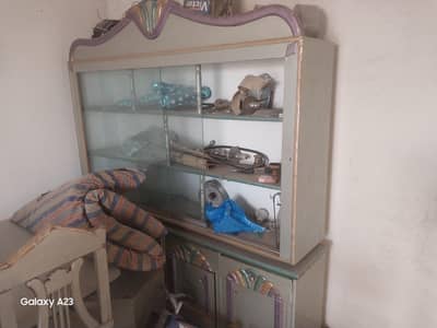 Large Kitchen Showcase / Crockery Cabinet – Good Condition