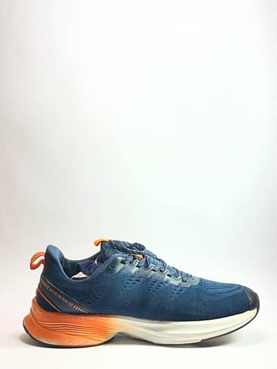 Men's Running Shoes – Navy Blue & Orange – Excellent Condition