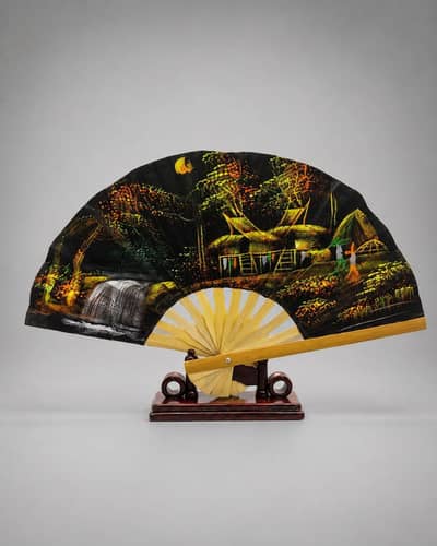 Imported Folding Fans - Chinese Japanese Spanish Painted Fans Pakistan