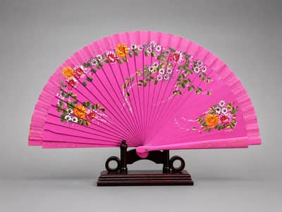 Imported Folding Fans - Chinese Japanese Spanish Painted Fans Pakistan