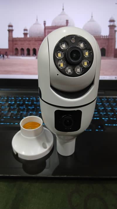 Speed-x Sp-e28-2 Dual Lens Bulb Camera 1080p Wifi  v380 pro