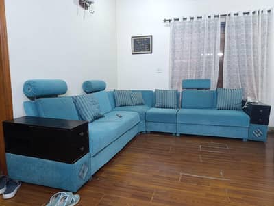 L-Shaped 7 seater sofa