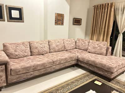 L shaped sofa set