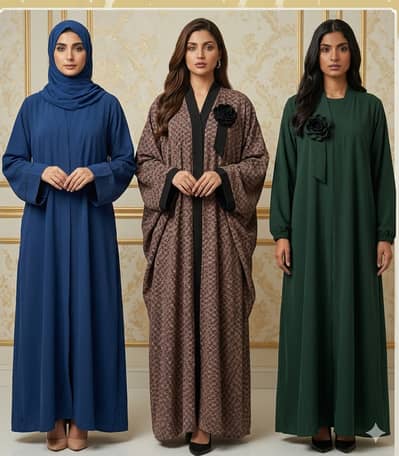 Simple Black Abaya | Saudi Abaya | Farasha Abaya | Front Open Abaya |