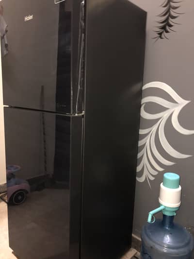 Haier glass door refrigerator inverter. .