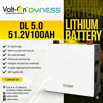 Dyness DL5.0 5.12kWh Lithium Battery reliable and scalable energy
