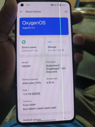 One Plus 8T Plus 12gb 256gb