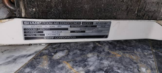 Sharp 1.5 Ton Japanese Window AC - 100% Genuine Condition