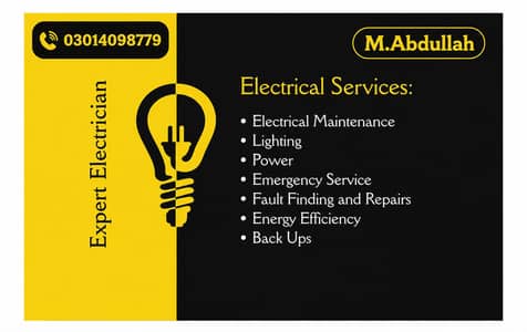 Electrician Service.         24/7