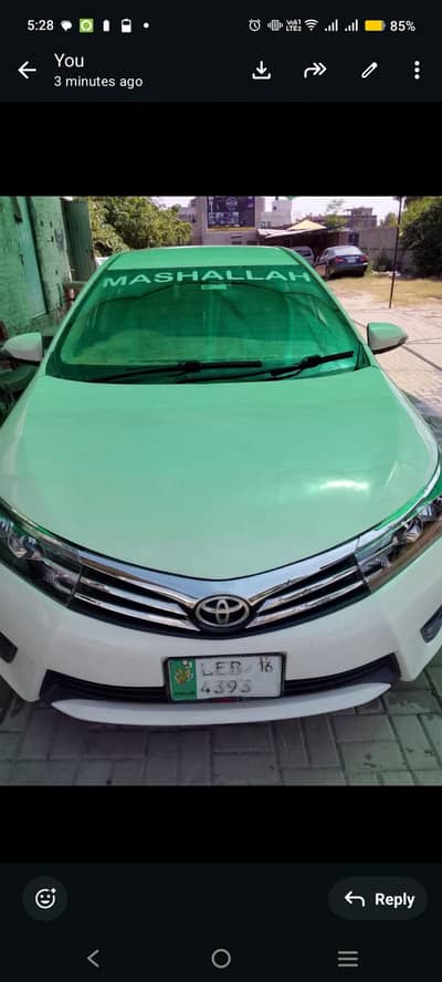 Toyota Corolla XLI 2016