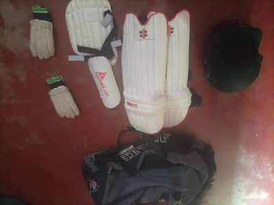 used cricket kit accept bat and bowl