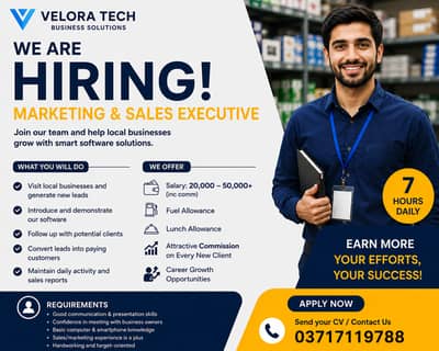 Marketing & Sales Executive (Software Sales)
