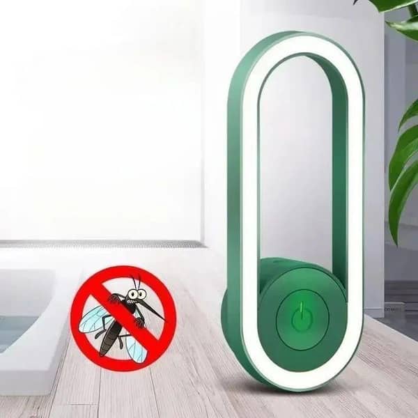 Ultrasonic Mosquito Repeller with Night Light – Indoor/Outdoor Insect Killer, ABS Plug-In