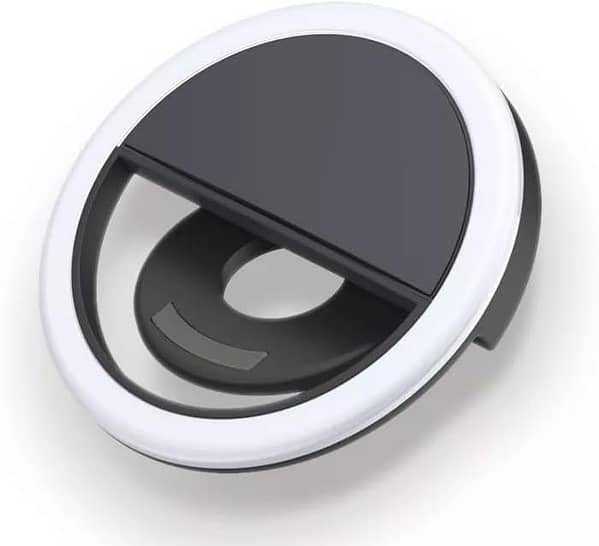 Mobile Selfie Ring Light: Portable Rechargeable USB LED Ring Light for Phones