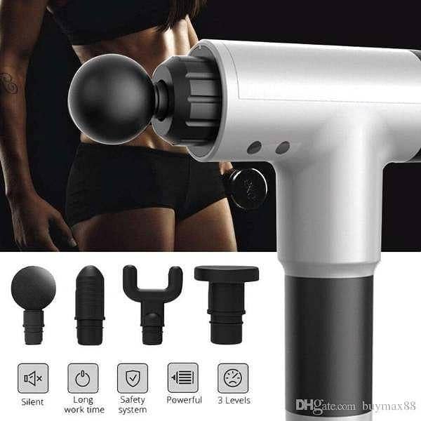 Deep Tissue Massage Gun – 4 Heads