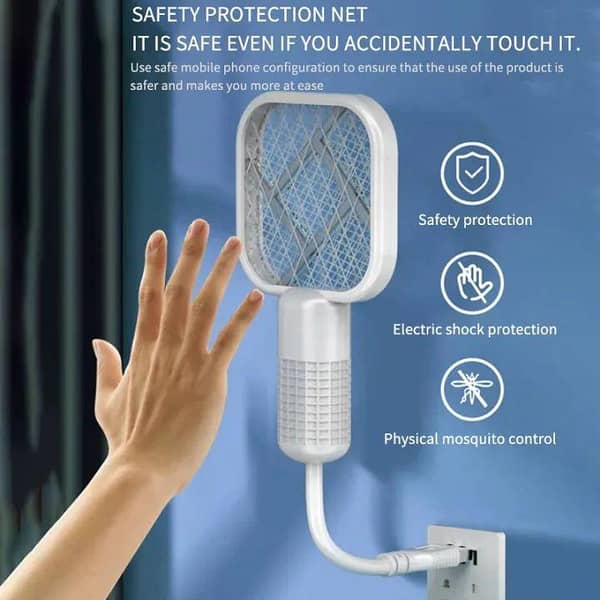 Mosquito Gadget Swatter UV Light with Spark Plasma Zapper Insect Racket for Home, Office, and Outdoors