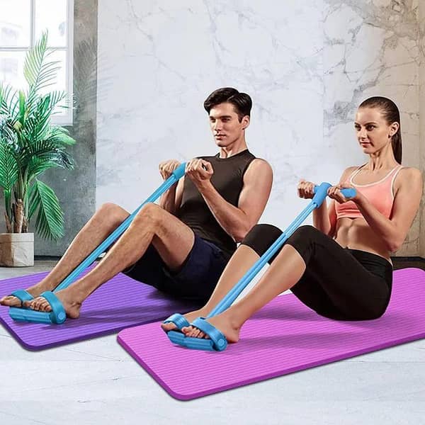 Pedal Resistance Band Latex Bodybuilding Expander Exercise Sit-Up Equipment Tension Band for Yoga and Stretching