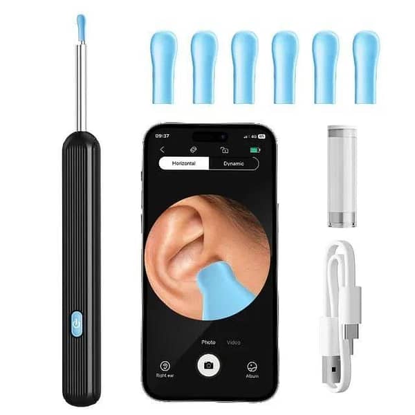 HD Smart Ear Cleaning Endoscope Camera with Wifi App Support for Safe and Comfortable Ear Wax Removal.