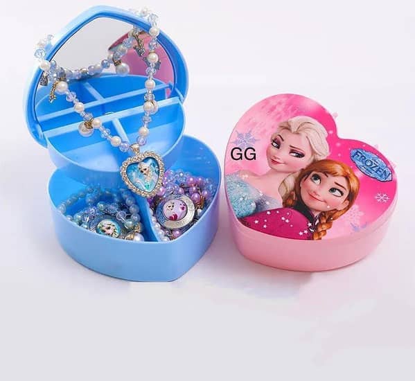 Jewellery Box for Girls – Heart-Shaped Makeup and Jewelry Organizer