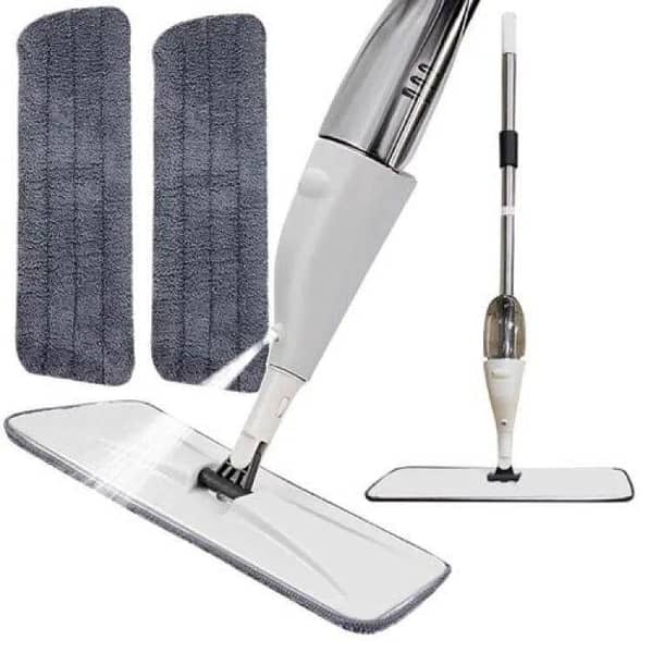 Water Spray Mop Flat Spray Mop Microfiber Spray Mop Floor Cleaning Easy to Fill and Refill Machine Washable Mop 360 Degree Spray Multi Surface Spray Mop Refillable Bottle Mop Pad