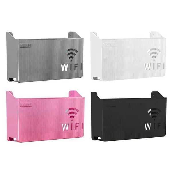 Router Storage Box Wireless Wifi Wall Hanging ABS Plastic Organizer Box Cable Power Bracket Router Organizer Box Home Storage Hotel