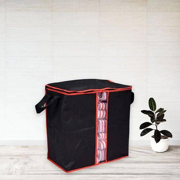 Blanket Beg Home Storage Foldable Bag – Waterproof Oxford Fabric, 90L Capacity, Black