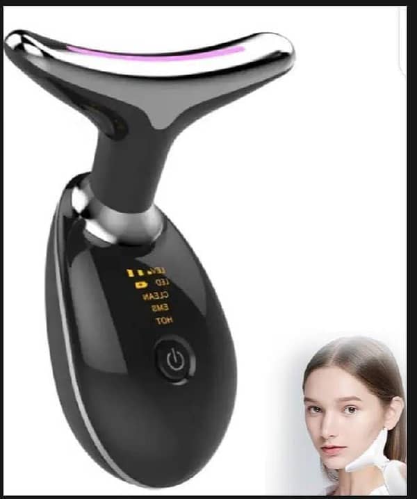 Original Red Light Therapy Neck Face Massager Skin Care Facial Massage Device with 3 Color Modes for Skin Rejuvenation Face Sculpting Tool for Double Chin