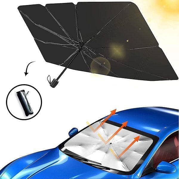 Foldable Car Windshield Umbrella Sunshade – UV Protection and Heat Reduction for All Vehicles