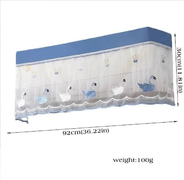 Transparent AC Cover Inner 1 Ton to 1.5 Ton, Double-Layer Dust-Proof Waterproof Indoor Air Conditioner Cover
