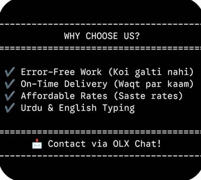 Professional Typing, Data Entry, and Assignment Writing Services