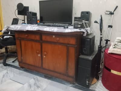 computer Table For sale double Usage Iron Stand Bhi use kr Skty