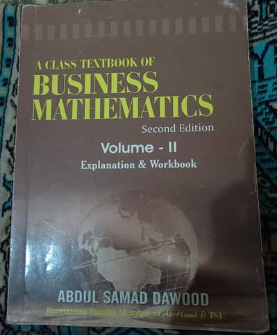 BUSINESS MATHS VOLUME 1 AND VOLUME 2 + A LEVEL ACCOUNTING