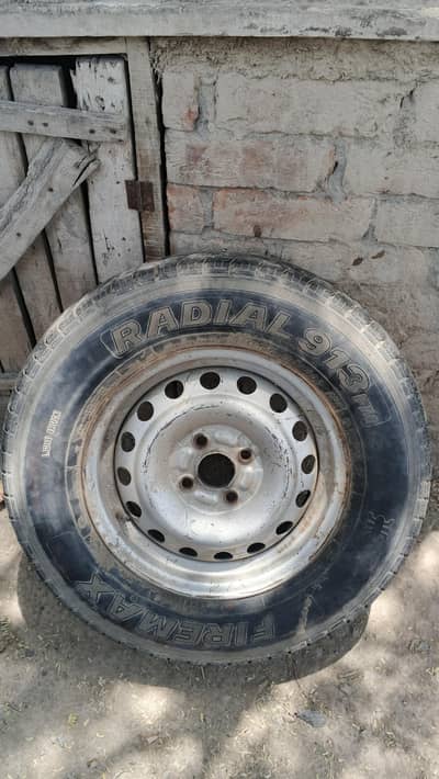 Tyre and rim for sale size 14