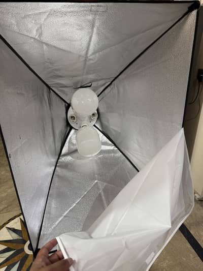 SoftBox set for video shoot and product photography