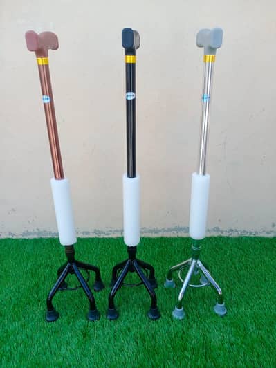 Heavy Duty Quad Cane/Adjustable Walking Stick/Walking Stick With 4 Leg
