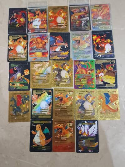Pokemon Cards Mixed Black Theme Version and normal cards