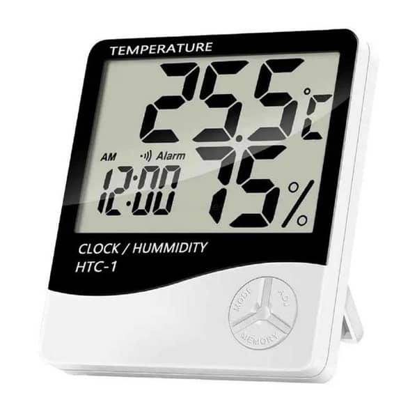 HTC-1 Digital Temperature & Humidity Meter with Clock