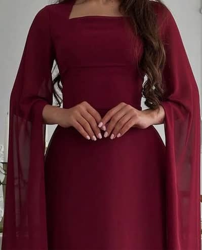 Red flock dress with adjustable back- in small size.
