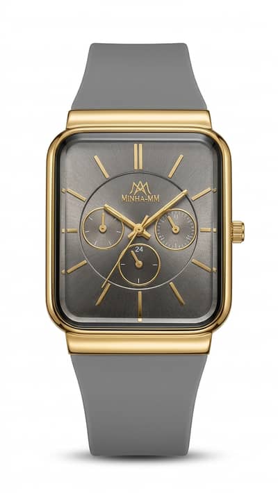 Dubai Imported Luxury Square Dial Men's Watch | Gold Finish | Premium