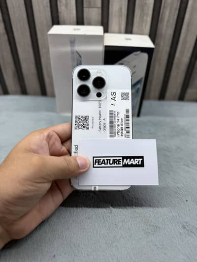 14 Pro | 100% Health | PTA Approved | 256GB | Silver | Apple iPhone